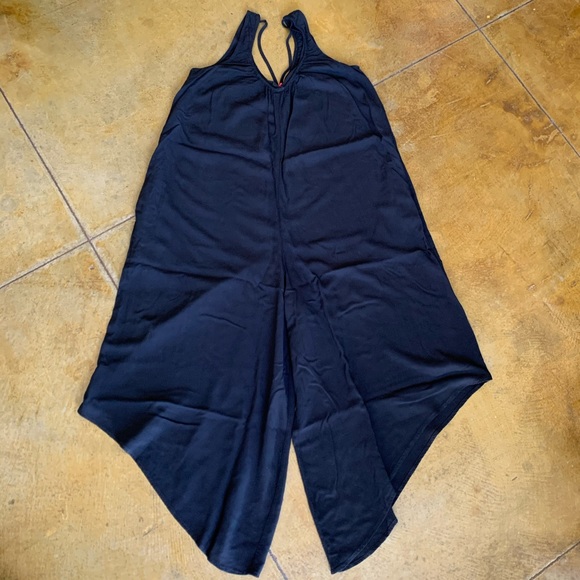 Love Scarlett Black Loose Relax Fit Jumpsuit Crop - Picture 6 of 10